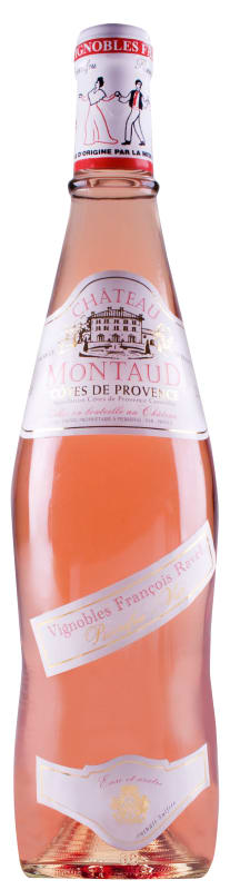 Chateau Montaud Cotes de Provence Rose 2023 Front Bottle Shot