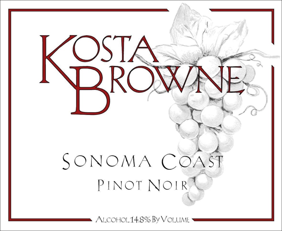 Kosta Browne Sonoma Coast Pinot Noir 2007 Front Label