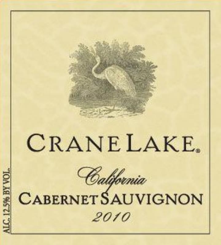 Crane Lake Cellars Cabernet Sauvignon 2010 Front Label