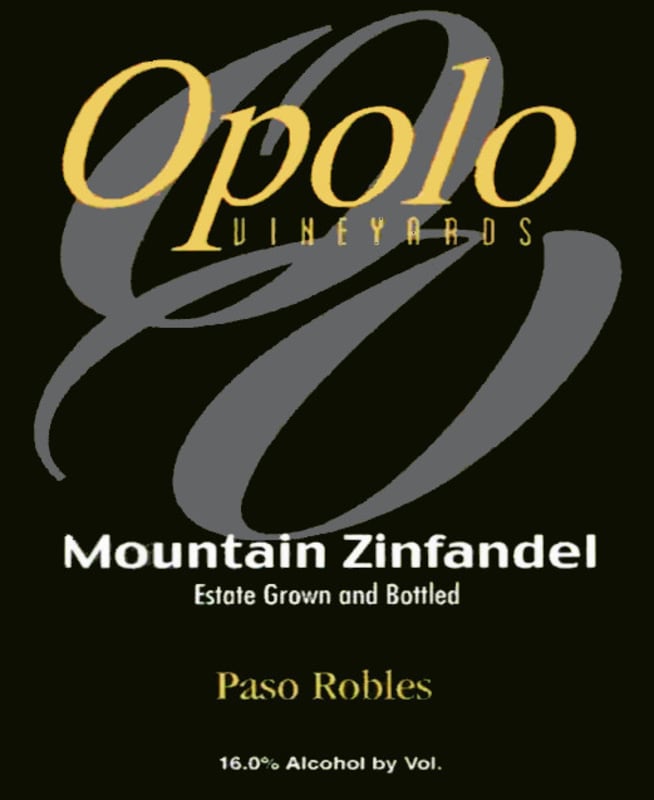 Opolo Mountain Zinfandel 2003 Front Label