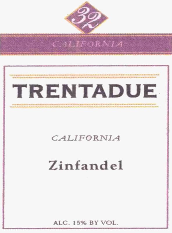Trentadue Zinfandel 2002 Front Label