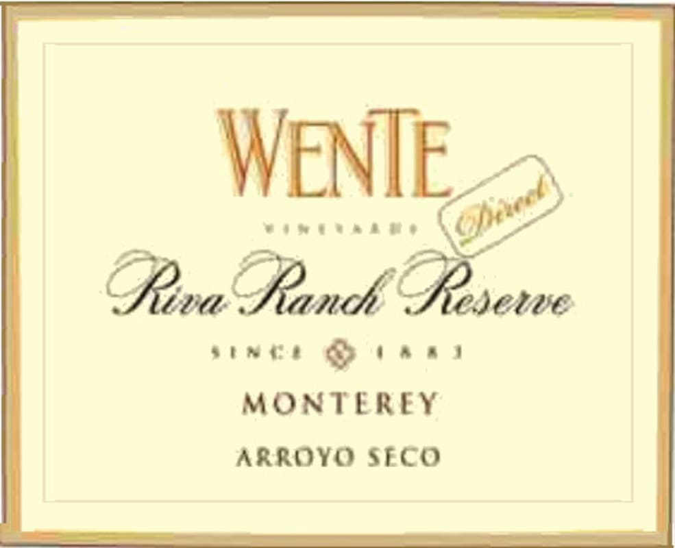 Wente Riva Ranch Reserve Chardonnay 2013 Front Label