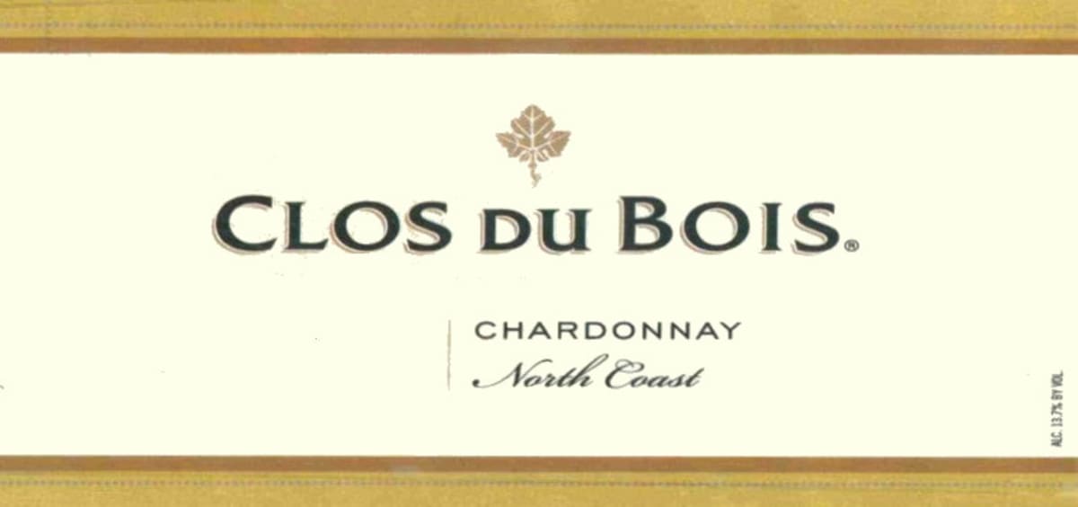 Clos du Bois North Coast Chardonnay 2004 Front Label