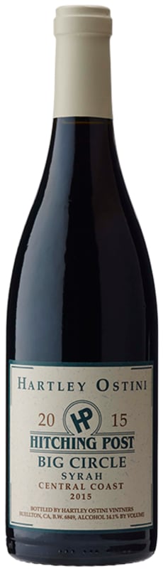 Hitching Post Big Circle Syrah 2015 Front Bottle Shot