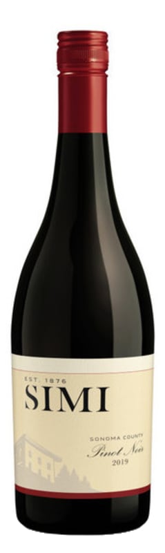 Simi Sonoma Pinot Noir 2019 Front Bottle Shot