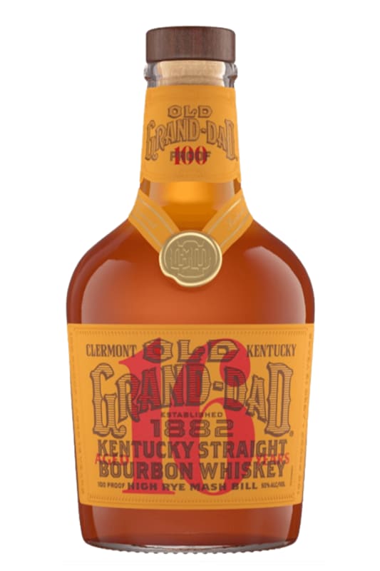 Old Grand-Dad 16 Year Old Kentucky Straight Bourbon Whiskey Front Bottle Shot