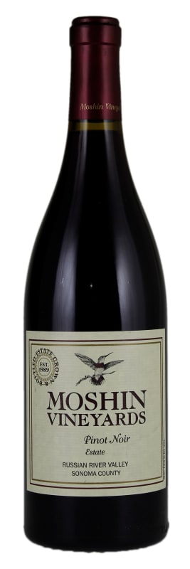 Moshin Vineyards Estate Pinot Noir 2015 Front Bottle Shot
