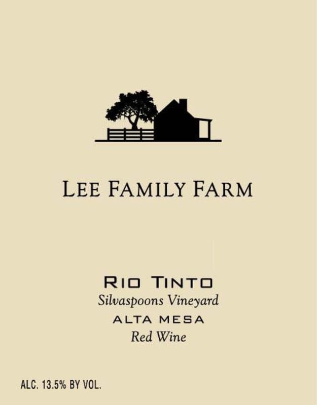 Morgan Lee Family Farm Rio Tinto 2009 Front Label