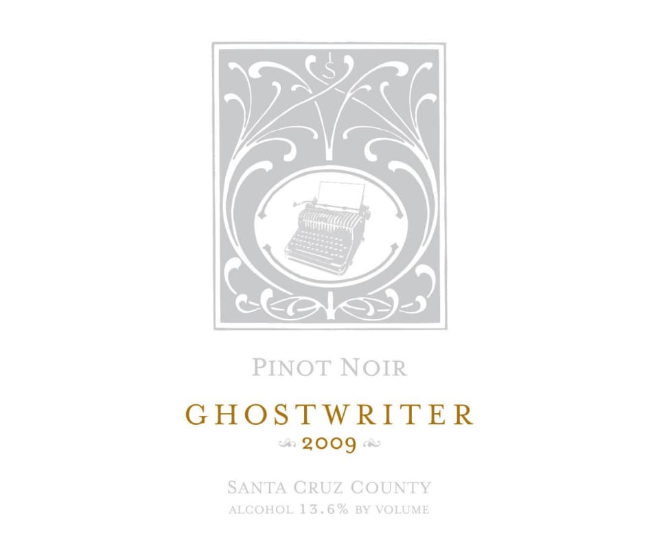Ghostwriter Pinot Noir 2009 Front Label