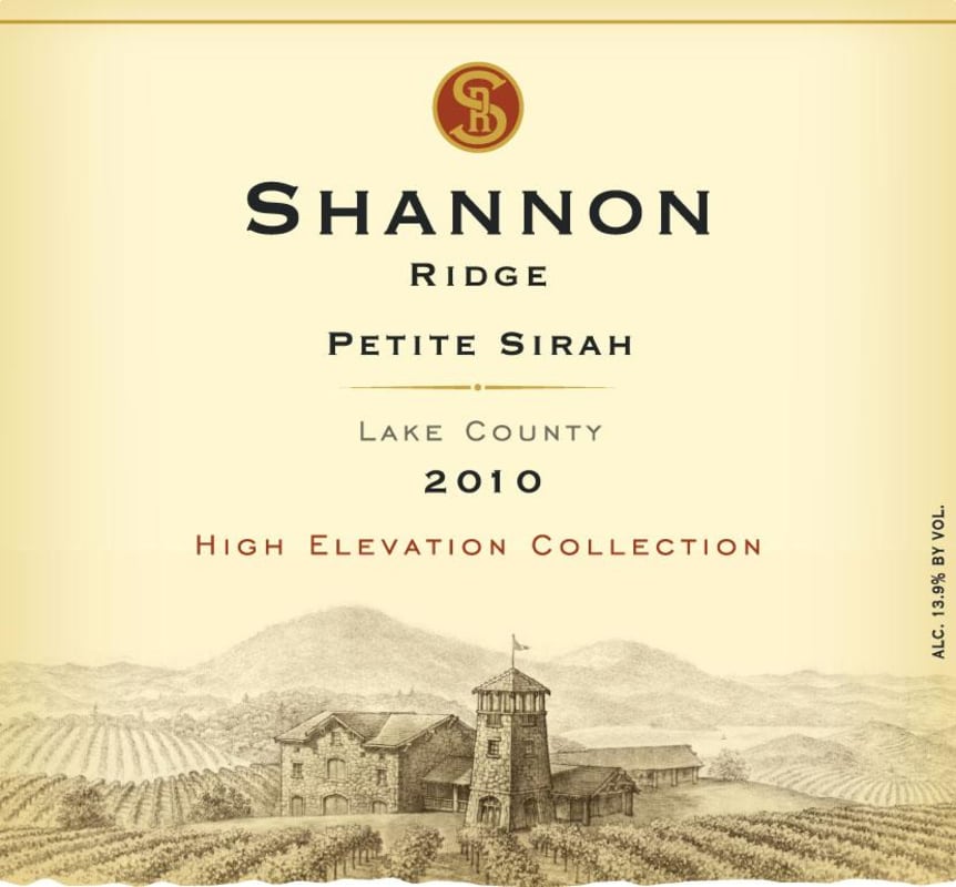 Shannon Ridge High Elevation Collection Petite Sirah 2010 Front Label