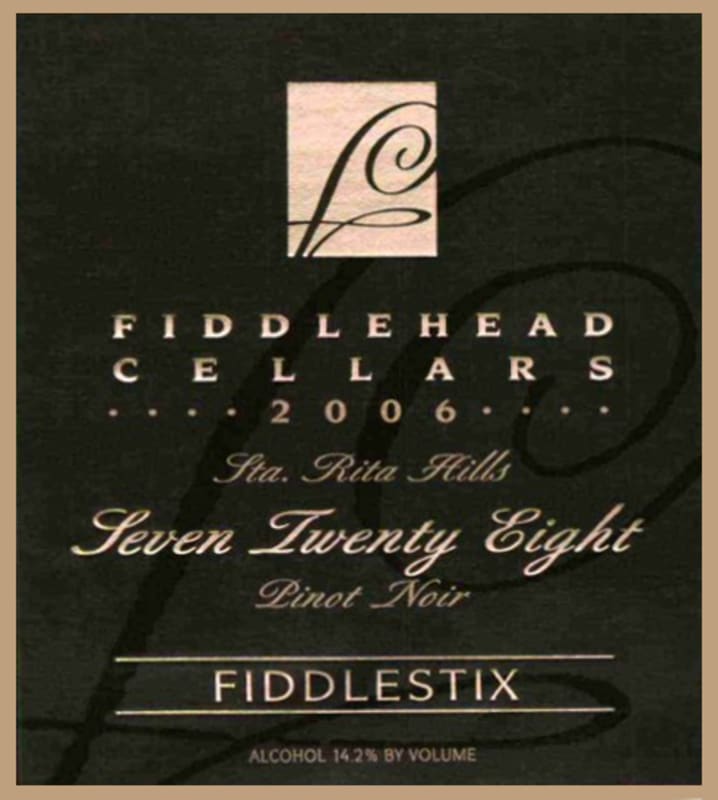 Fiddlehead Seven Twenty Eight Pinot Noir 2006 Front Label