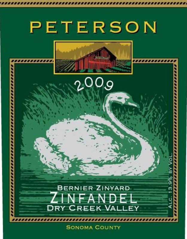 Peterson Bernier Zinyard Zinfandel 2009 Front Label