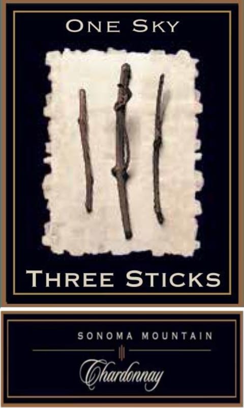 Three Sticks One Sky Chardonnay 2013 Front Label