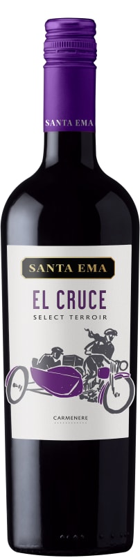Santa Ema El Cruce Select Terroir Carmenere 2022 Front Bottle Shot