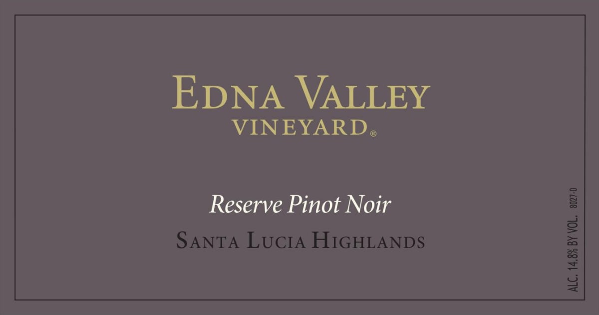 Edna Valley Vineyard Reserve Pinot Noir 2013 Front Label