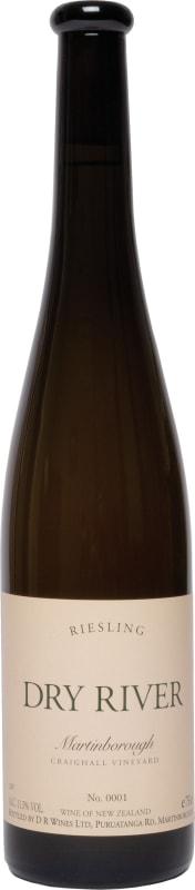 Dry River Wines Craighall Vineyard Riesling 2019 Front Bottle Shot