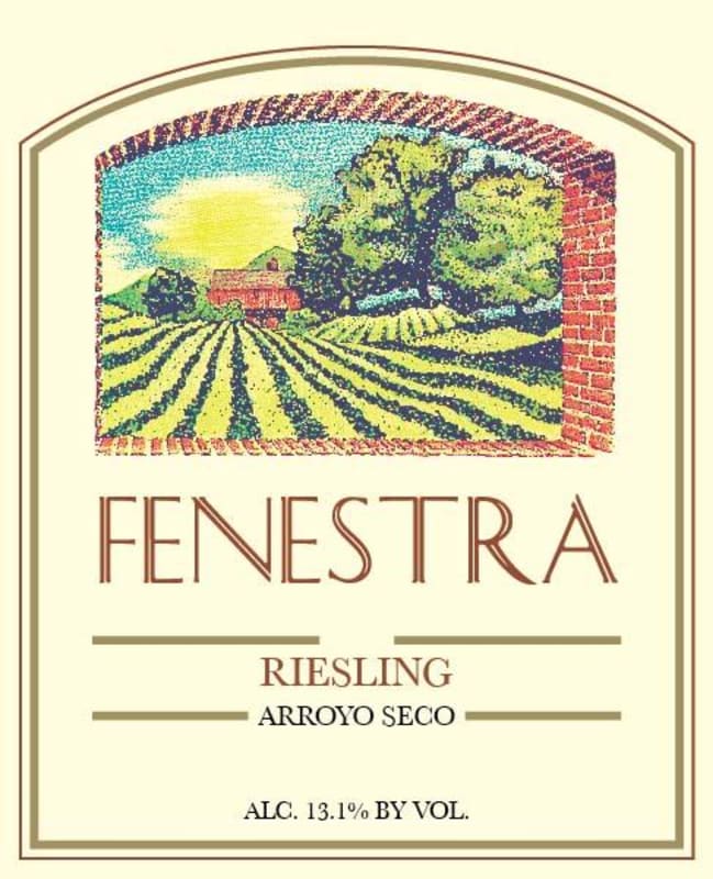 Fenestra Winery Riesling 2013 Front Label