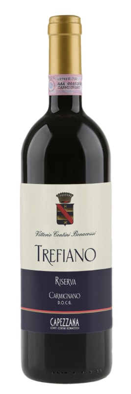 Capezzana Trefiano Carmignano Riserva 2019 Front Bottle Shot