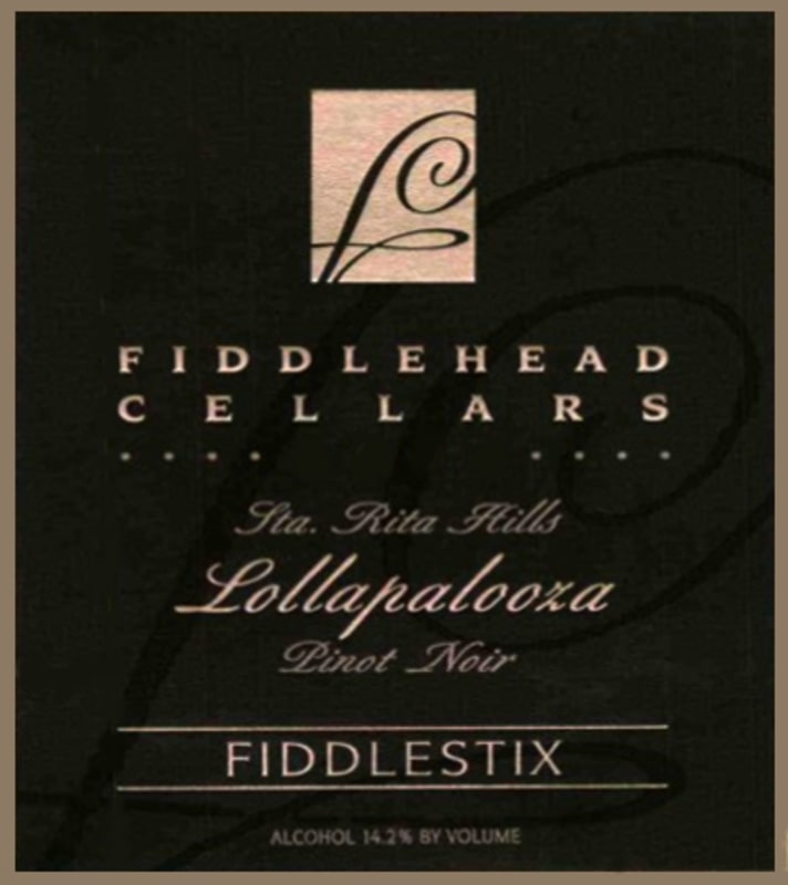 Fiddlehead Lollapalooza Pinot Noir 2009 Front Label