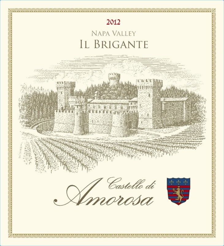 Castello di Amorosa Il Brigante 2012 Front Label