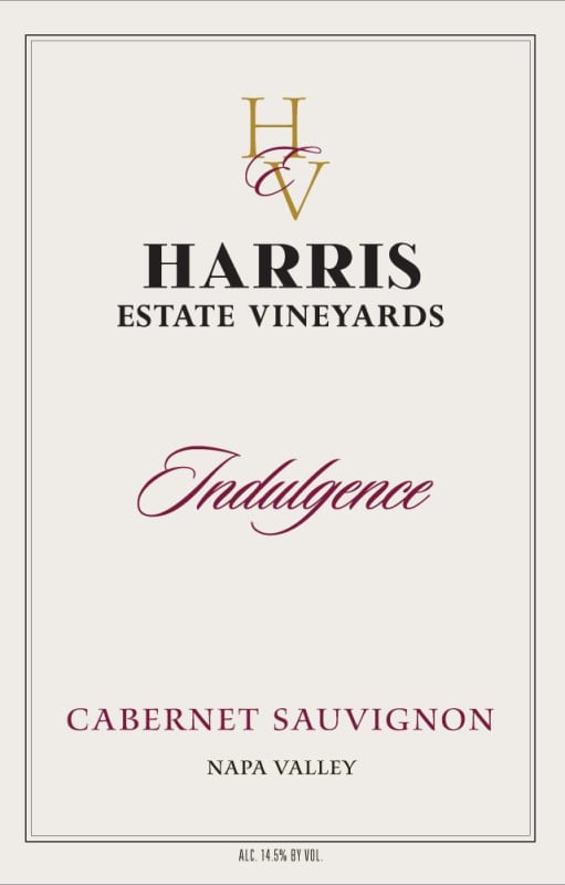 Heritage School Vineyards Indulgence Cabernet Sauvignon 2013 Front Label