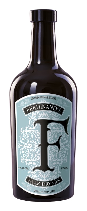 Ferdinand's Saar Dry Gin Front Bottle Shot