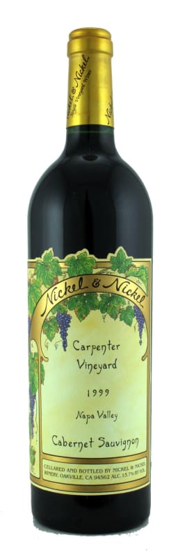 Nickel & Nickel Carpenter Vineyard Cabernet Sauvignon 1999 Front Bottle Shot