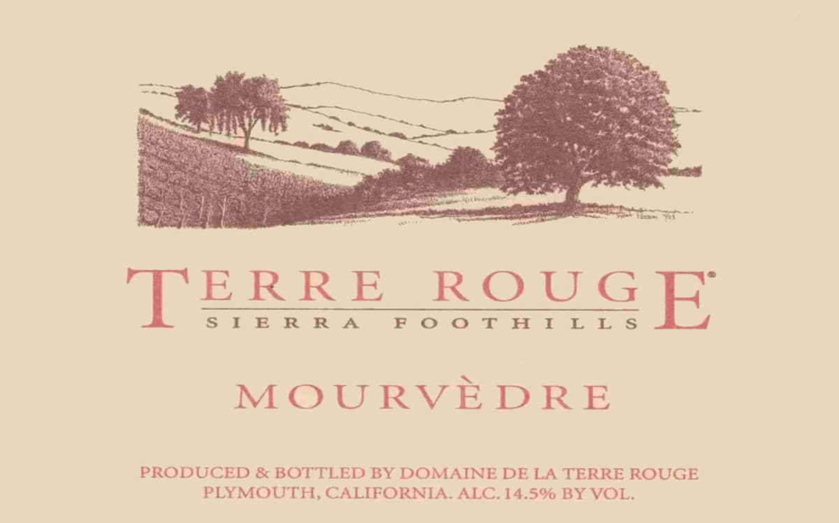 Terre Rouge Mourvedre 2003 Front Label