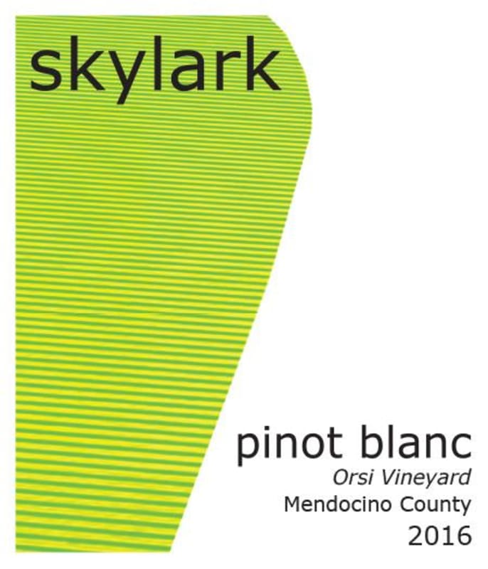 Skylark Orsi Vineyard Pinot Blanc 2016 Front Label