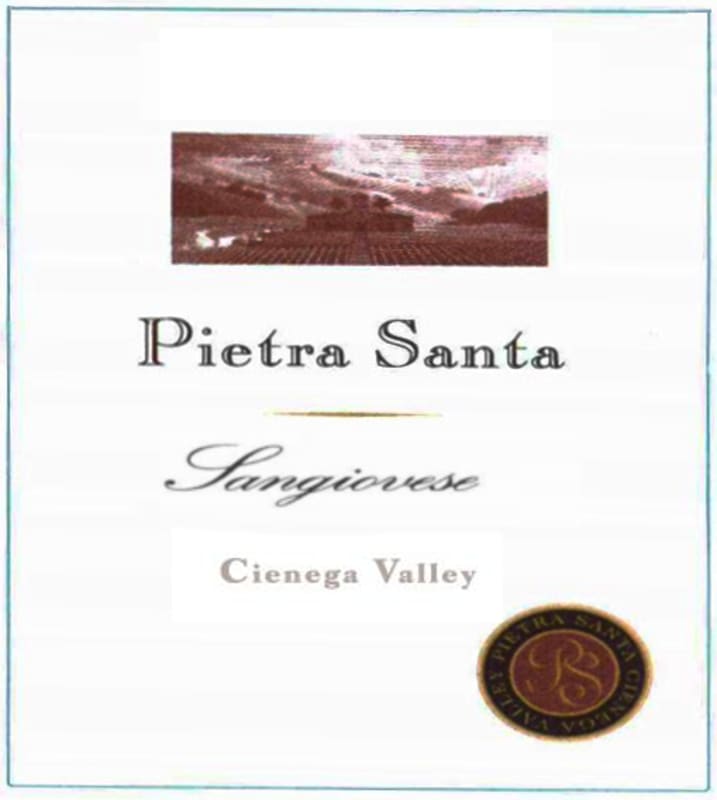 Pietra Santa Sangiovese 2013 Front Label
