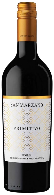 Cantine San Marzano Primitivo 2024 Front Bottle Shot