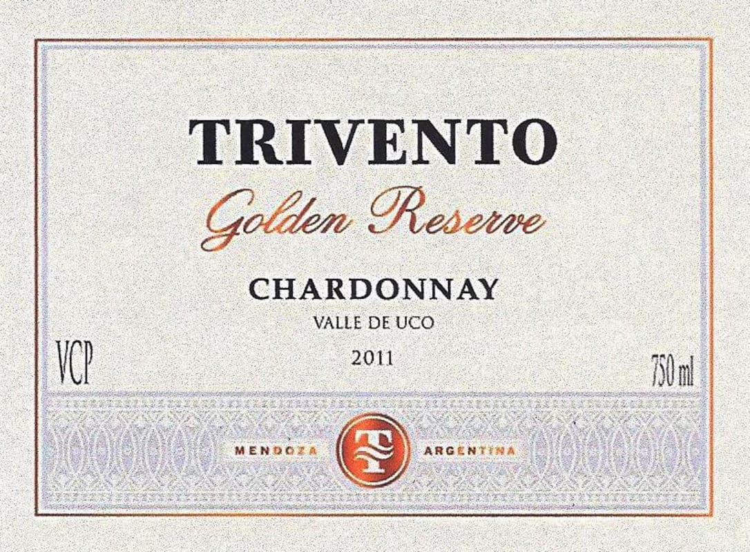 Trivento Golden Reserve Chardonnay 2011 Front Label