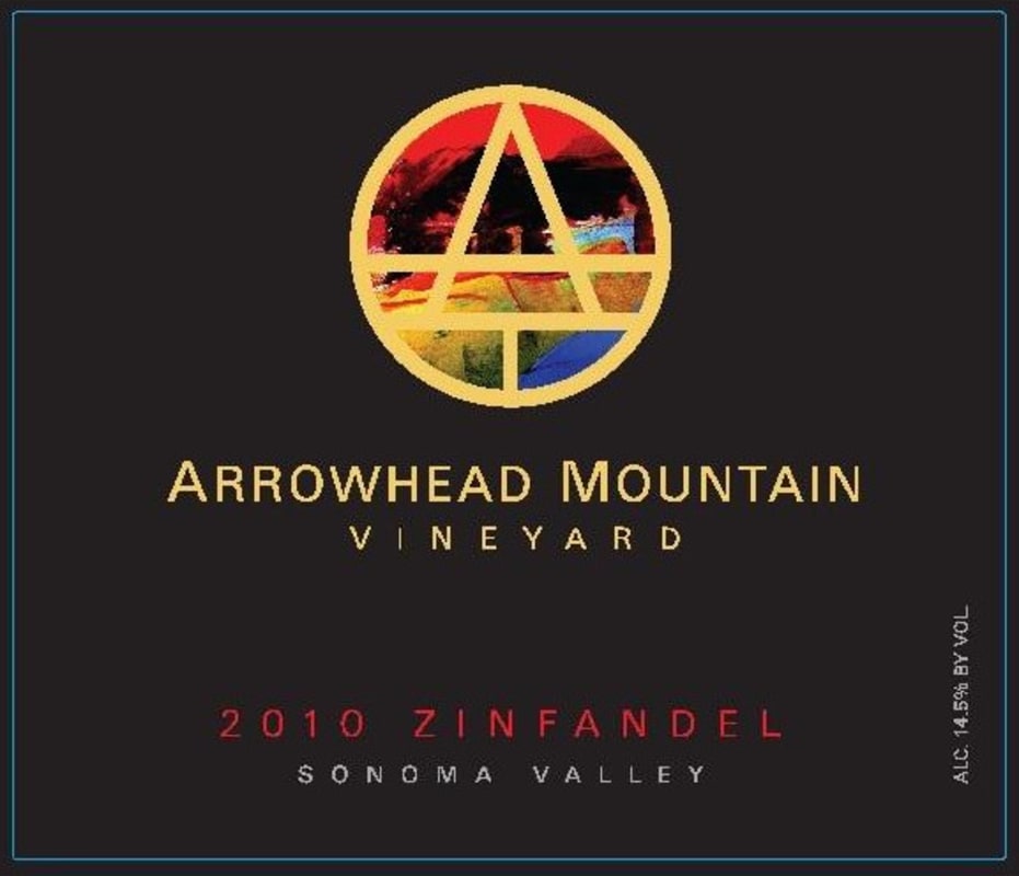 Arrowhead Mountain Vineyard Sonoma Valley Zinfandel 2010 Front Label
