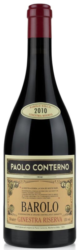 Paolo Conterno Barolo Ginestra Riserva 2010 Front Bottle Shot