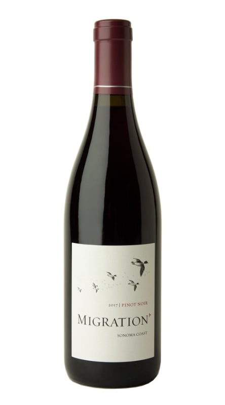 Migration Sonoma Coast Pinot Noir 2017 Front Bottle Shot
