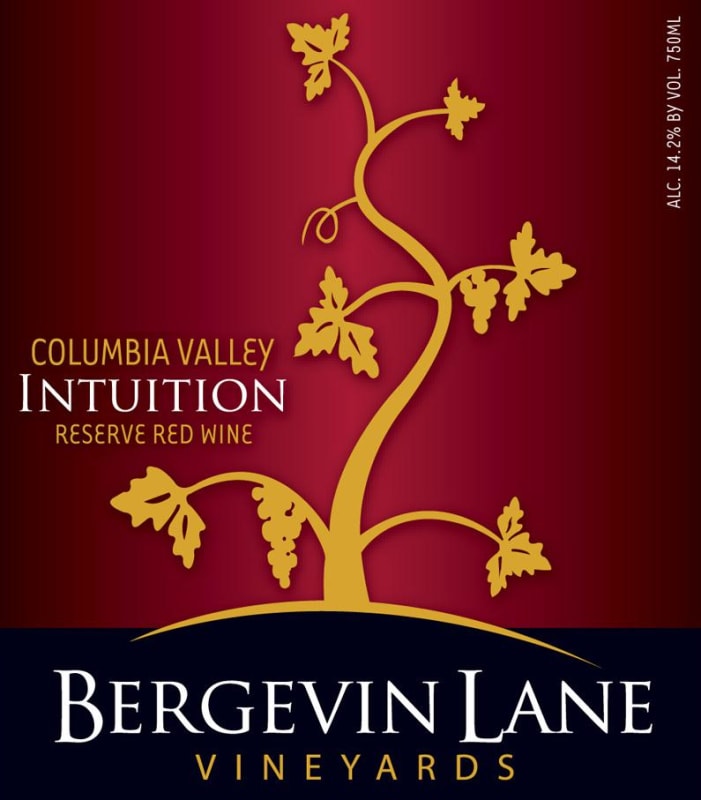 Bergevin Lane Intuition Reserve Red 2009 Front Label