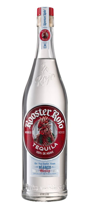 Rooster Rojo Tequila Blanco Front Bottle Shot
