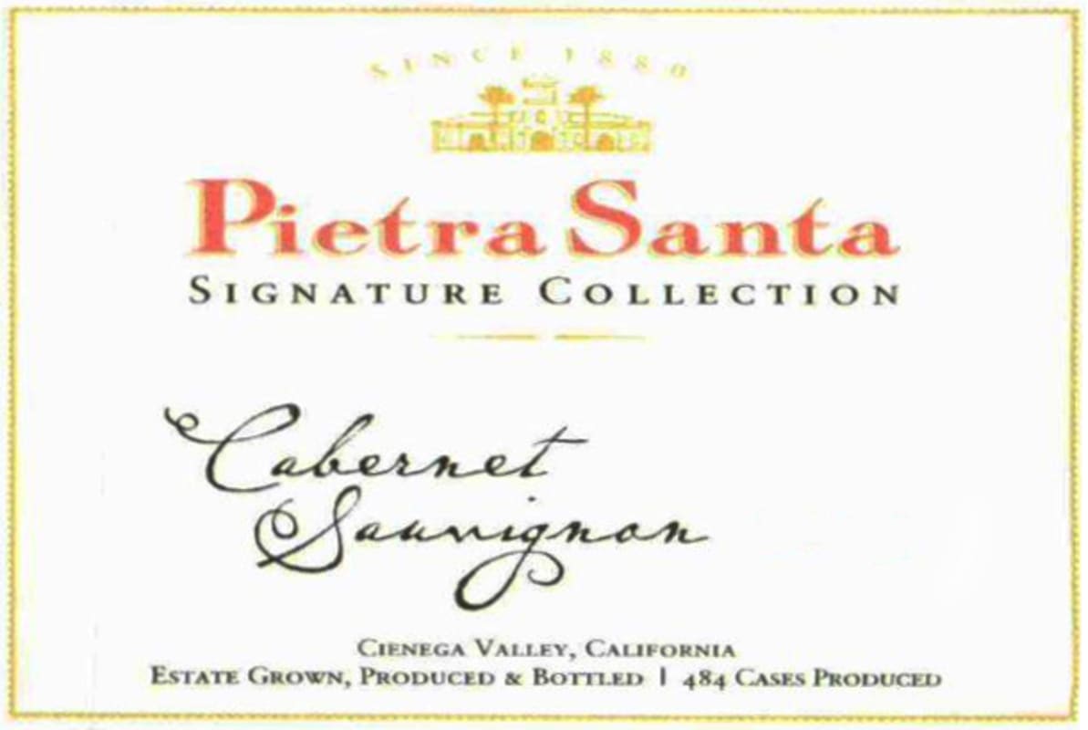 Pietra Santa Signature Collection Cabernet Sauvignon 2010 Front Label