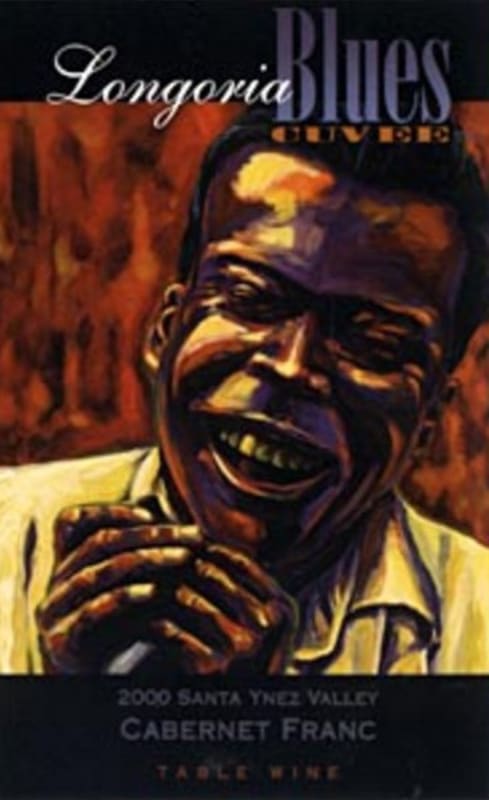 Longoria Blues Cuvee 2000 Front Label