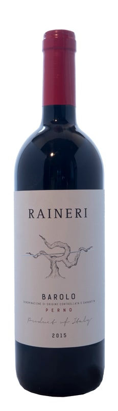 Raineri Barolo Perno 2015 Front Bottle Shot