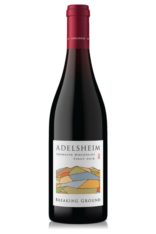 Adelsheim Breaking Ground Pinot Noir 2018 Front Bottle Shot