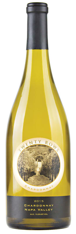 Twenty Rows Chardonnay 2015 Front Bottle Shot