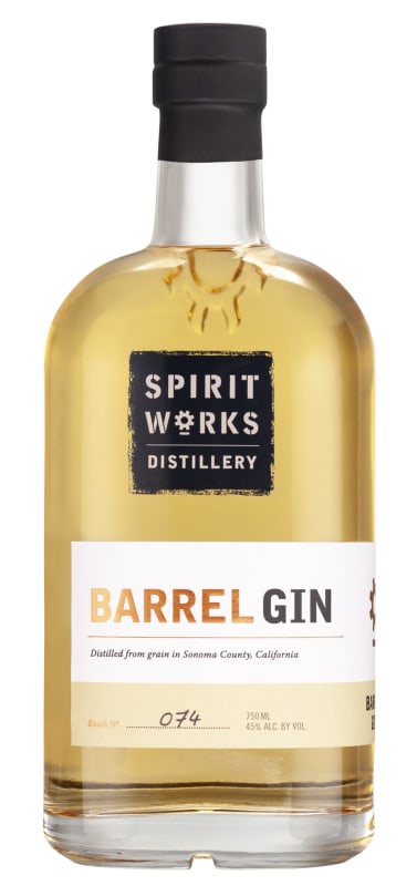Spirit Works Barrel Gin Front Bottle Shot