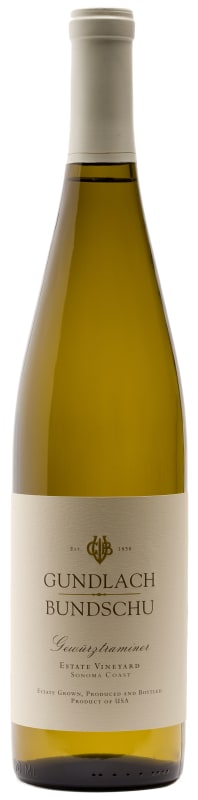Gundlach Bundschu Estate Vineyard Gewurztraminer 2018 Front Bottle Shot