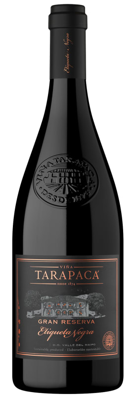 Vina Tarapaca Gran Reserva Etiqueta Negra Cabernet Sauvignon 2020 Front Bottle Shot