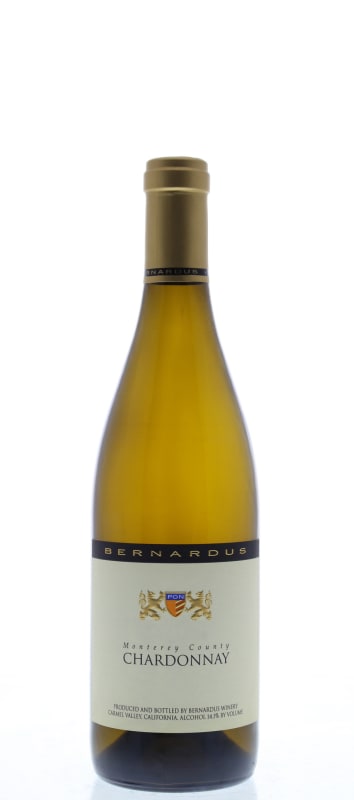 Bernardus Monterey County Chardonnay 2017 Front Bottle Shot