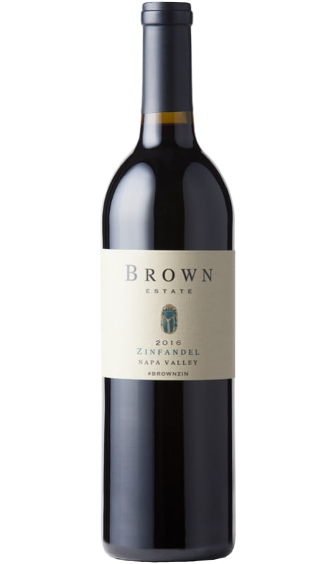 Brown Estate Zinfandel 2016 Front Bottle Shot
