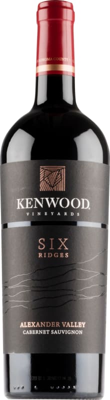 Kenwood Six Ridges Cabernet Sauvignon 2018 Front Bottle Shot