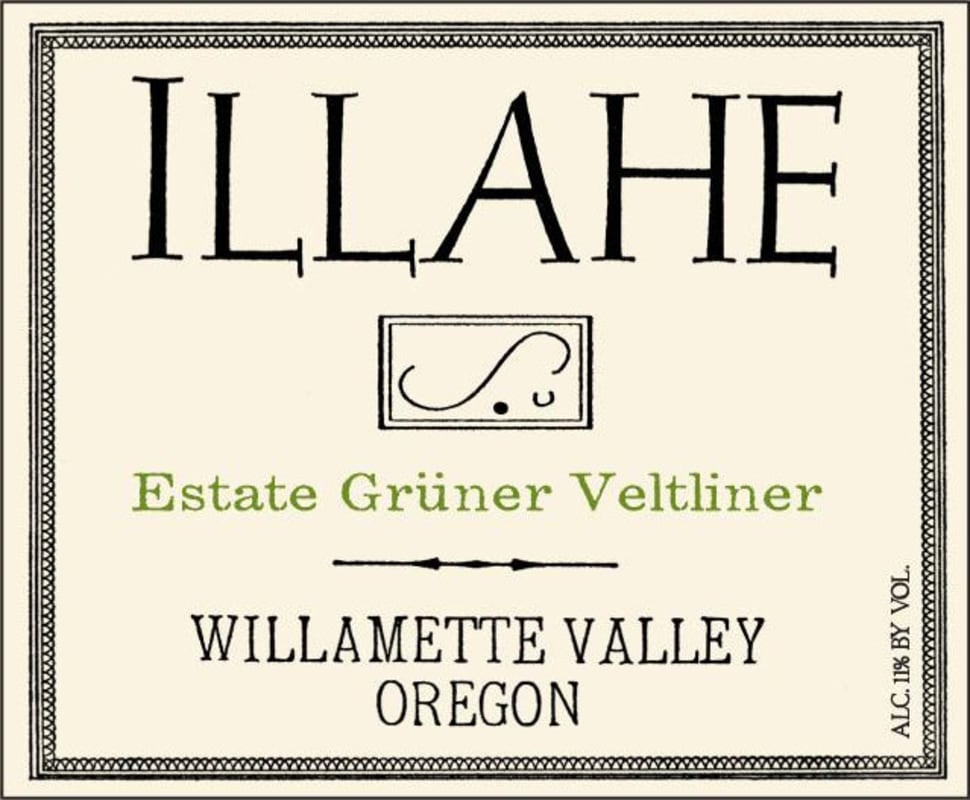 Illahe Vineyards and Winery Estate Gruner Veltliner 2013 Front Label