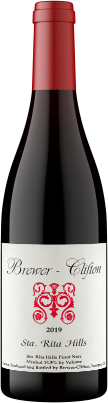 Brewer-Clifton Sta. Rita Hills Pinot Noir 2019 Front Bottle Shot